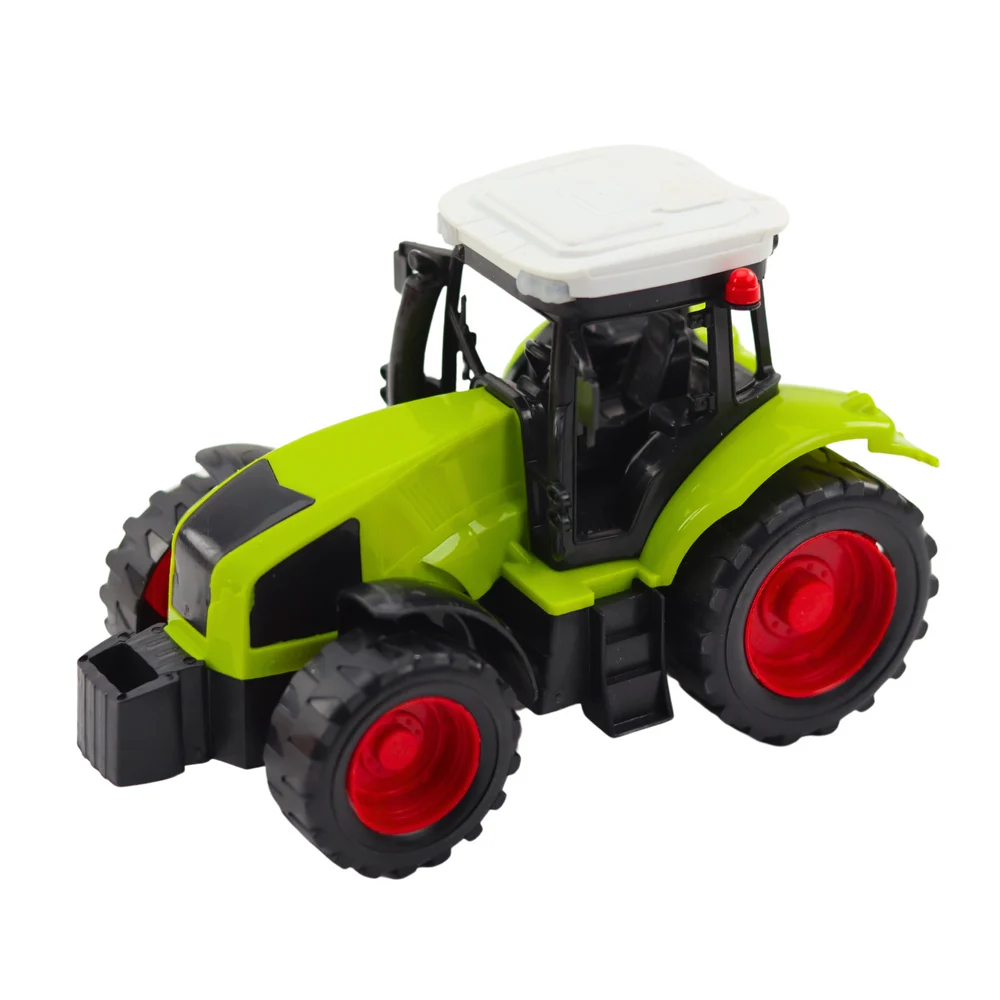 Poljoprivredni set traktor s kiper prikolicom i vagonom za hranu, 53,5 × 11 × 9 cm_3