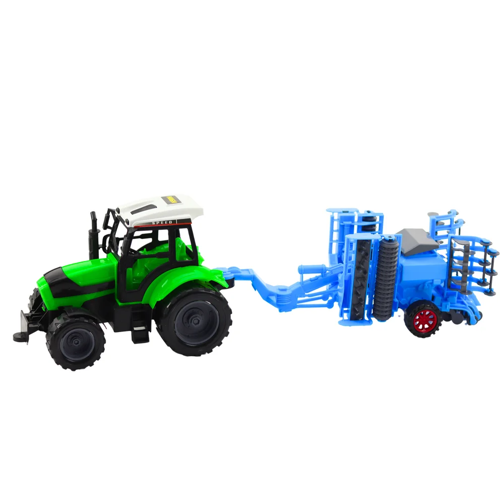 Poljoprivredni set traktor s pokretnom tanjuračom, 52 × 15,5 × 12 cm_2