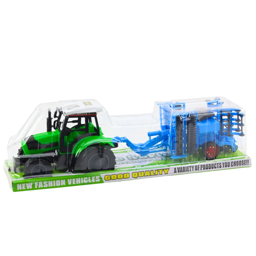 Poljoprivredni set traktor s pokretnom tanjuračom, 52 × 15,5 × 12 cm_5