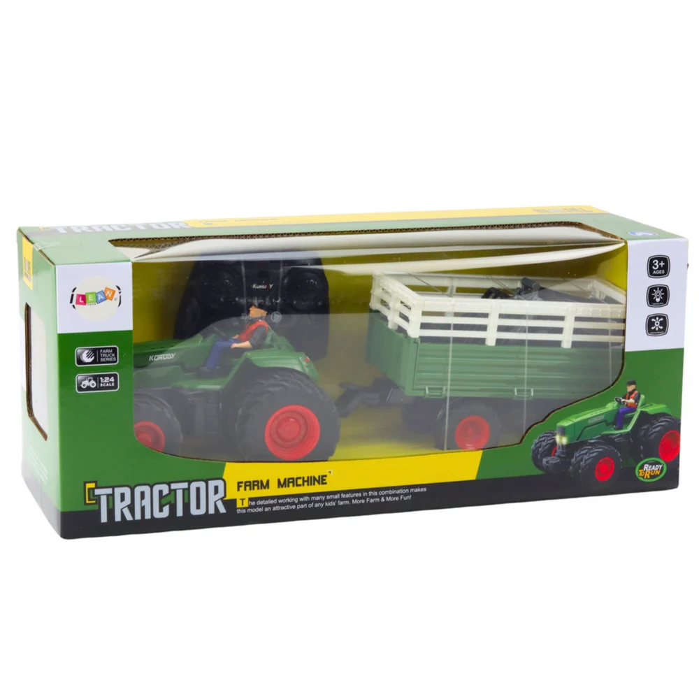 Poljoprivredni traktor s prikolicom i vilicama na daljinsko upravljanje RC 2.4G_3
