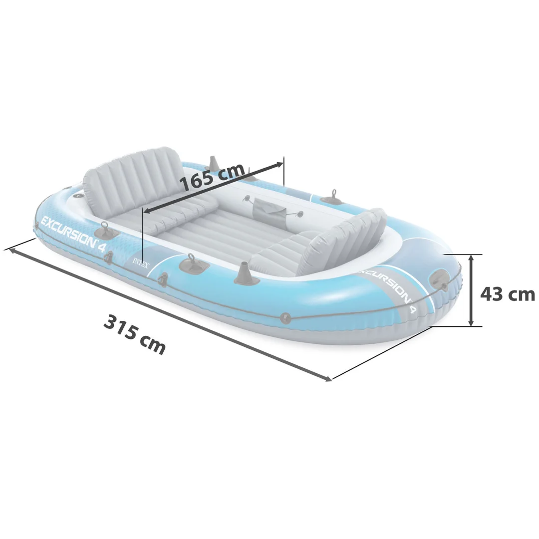 Ponton Excursion 4 Set 315 × 165 × 43 cm Intex 68324 · 66324_6