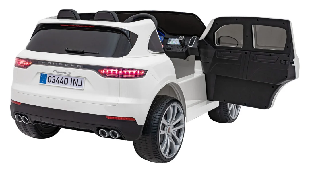 Porsche Cayenne S dječji autosjedalica na baterije bijela SUV + daljinski upravljač_8