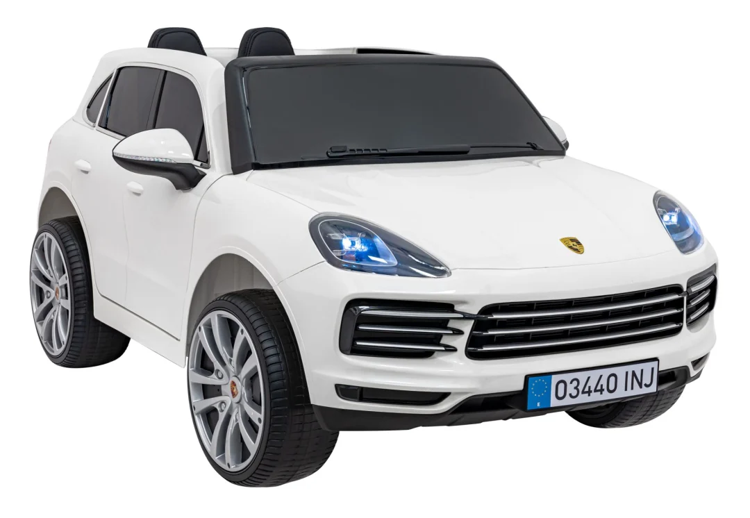 Porsche Cayenne S dječji autosjedalica na baterije bijela SUV + daljinski upravljač_9