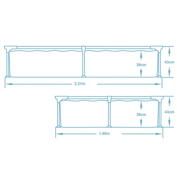 Pravokutni bazen s okvirom 221x150x43 cm 16-u-1 Bestway 56401_3