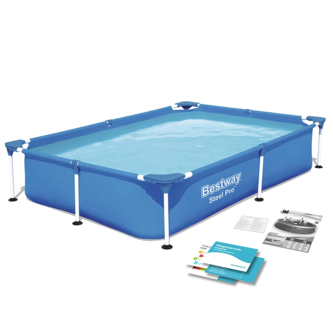 Pravokutni bazen s okvirom 221x150x43 cm Bestway 56401_1