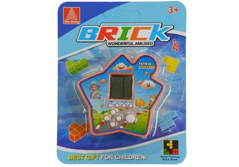 Prijenosna zvijezda elektroničkog Tetrisa s ciglama, crvena, var. 4416_2