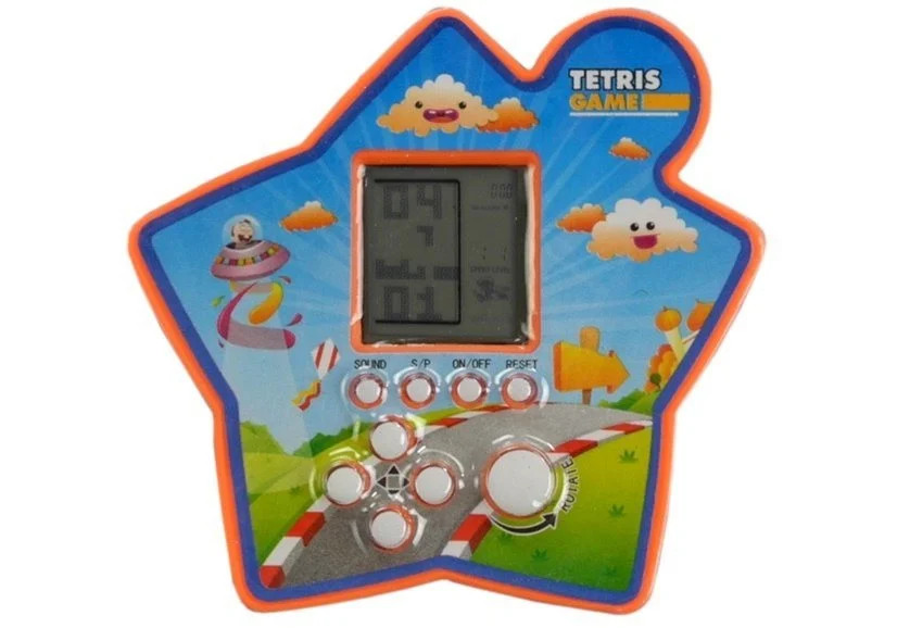 Prijenosna zvijezda elektroničkog Tetrisa s ciglama, crvena, var. 4416_3