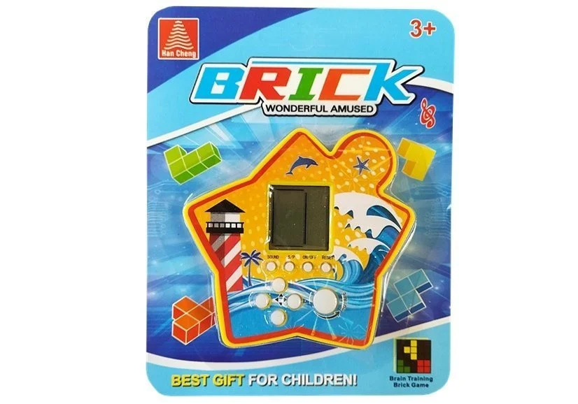 Prijenosna zvijezda elektroničkog Tetrisa s ciglama, crvena, var. 4417_2