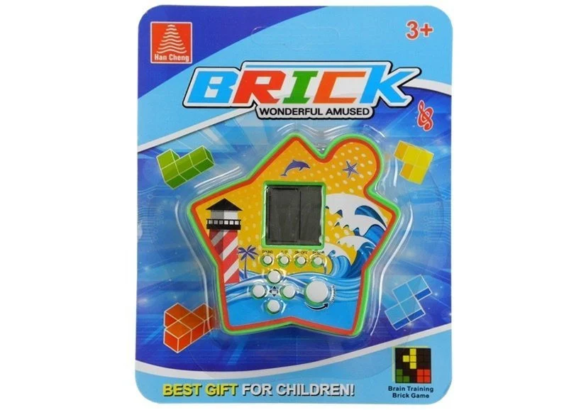 Prijenosna zvijezda elektroničkog Tetrisa s ciglama, crvena, var. 4418_2