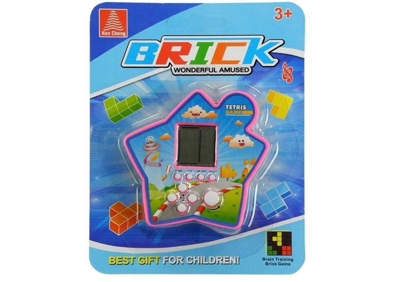 Prijenosna zvijezda elektroničkog Tetrisa s ciglama, crvena, var. 4420_2