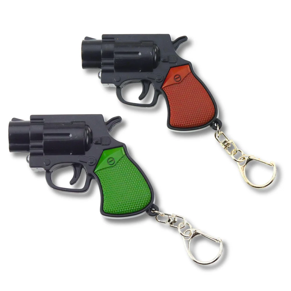 Privjesak mini revolver, LED i laser, 6,5 cm_5