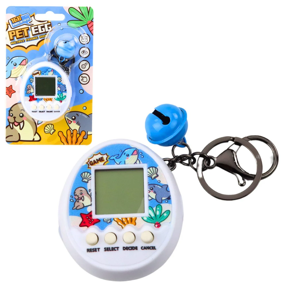 Privjesak za ključeve Tamagotchi Pet Egg s elektroničkom igrom i 168 životinja_2