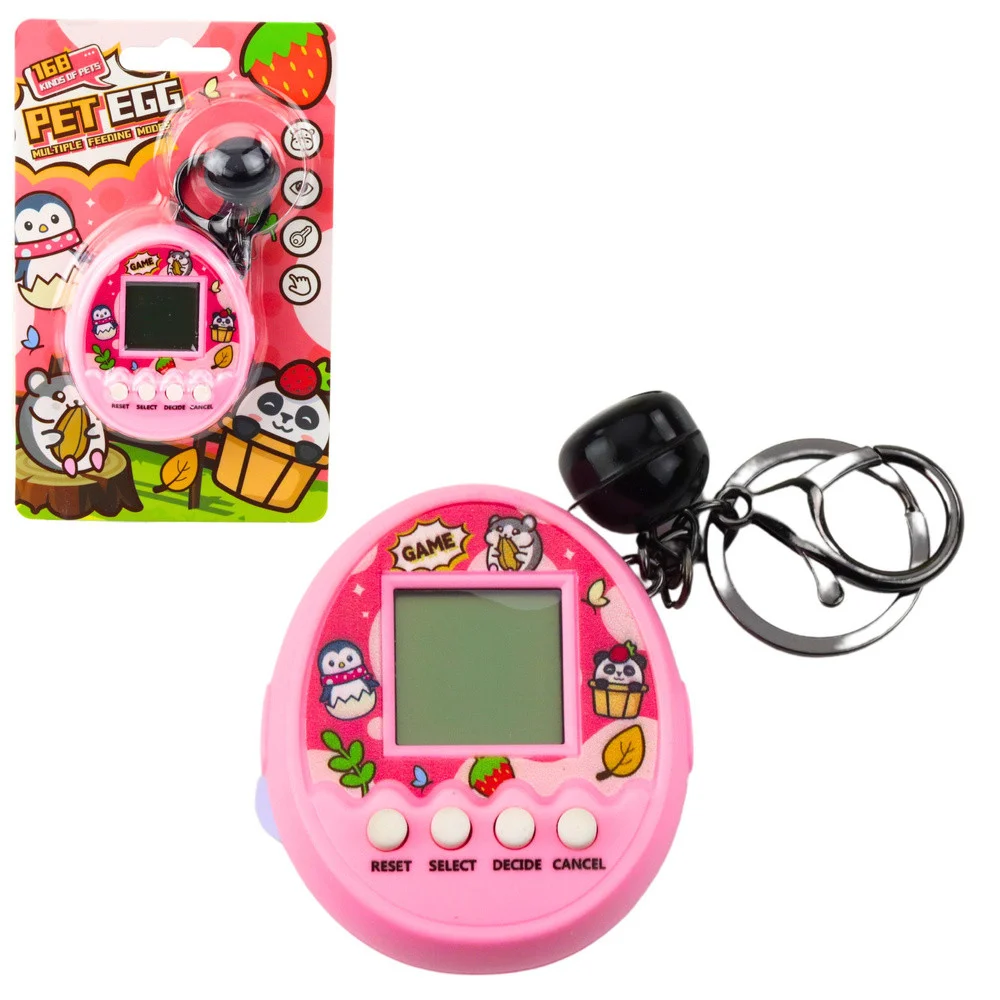Privjesak za ključeve Tamagotchi Pet Egg s elektroničkom igrom i 168 životinja_4