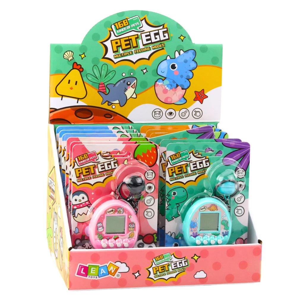Privjesak za ključeve Tamagotchi Pet Egg s elektroničkom igrom i 168 životinja_6