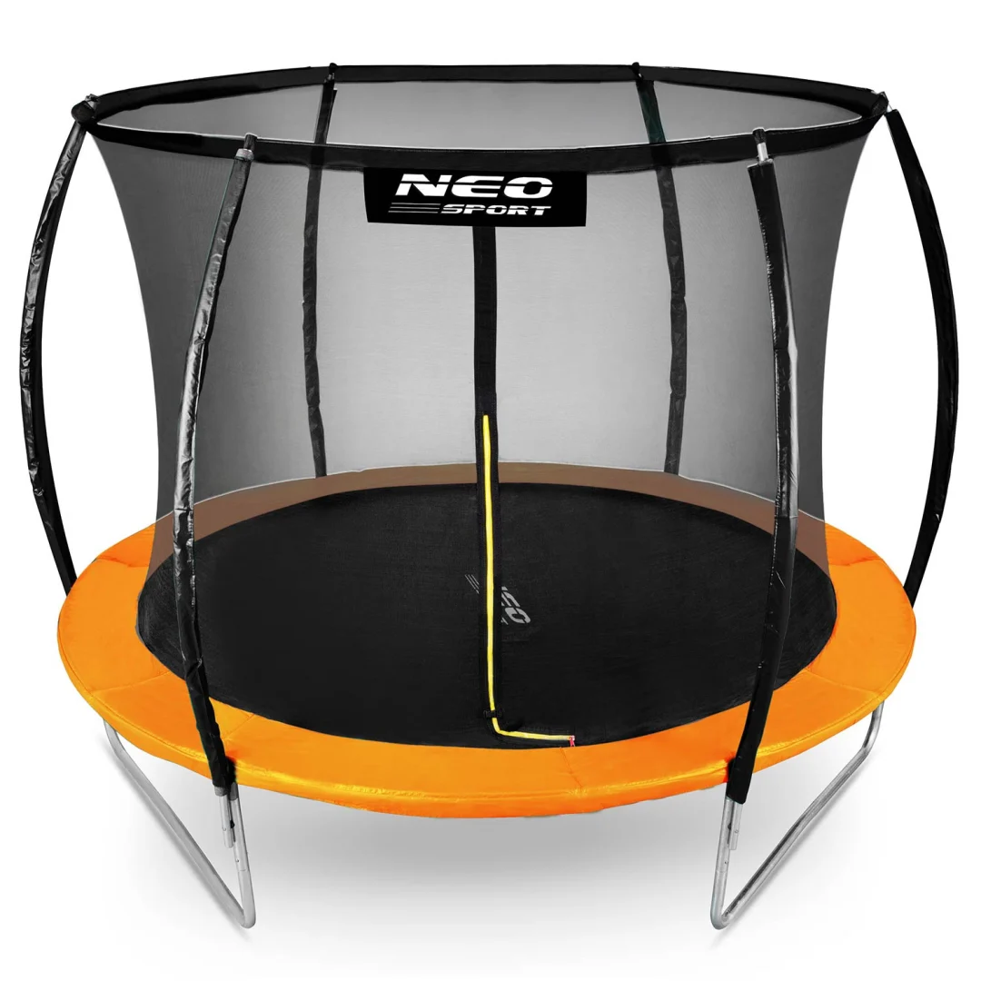 Profilirani vrtni trampolin Neo-Sport, Ø 312 cm (10 ft), unutarnja mreža, siva, var. NS-10C201_2