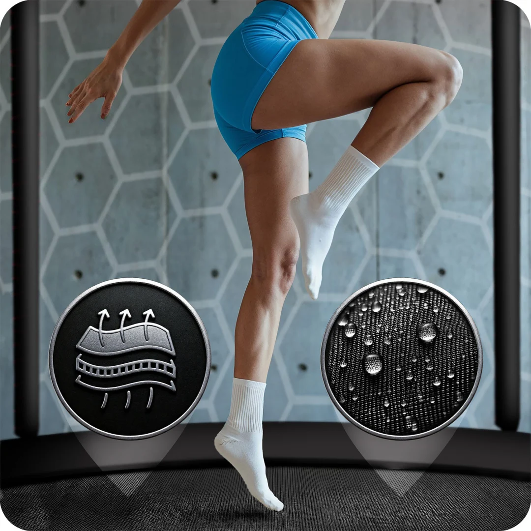 Profilirani vrtni trampolin Neo-Sport, Ø 312 cm (10 ft), unutarnja mreža, siva, var. NS-10C221_7