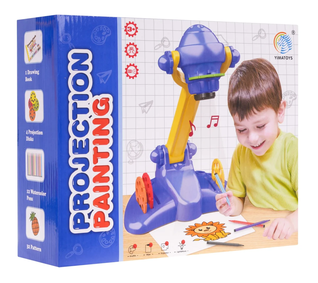Projektor za crtanje 4 diska 12 markera 3+_6
