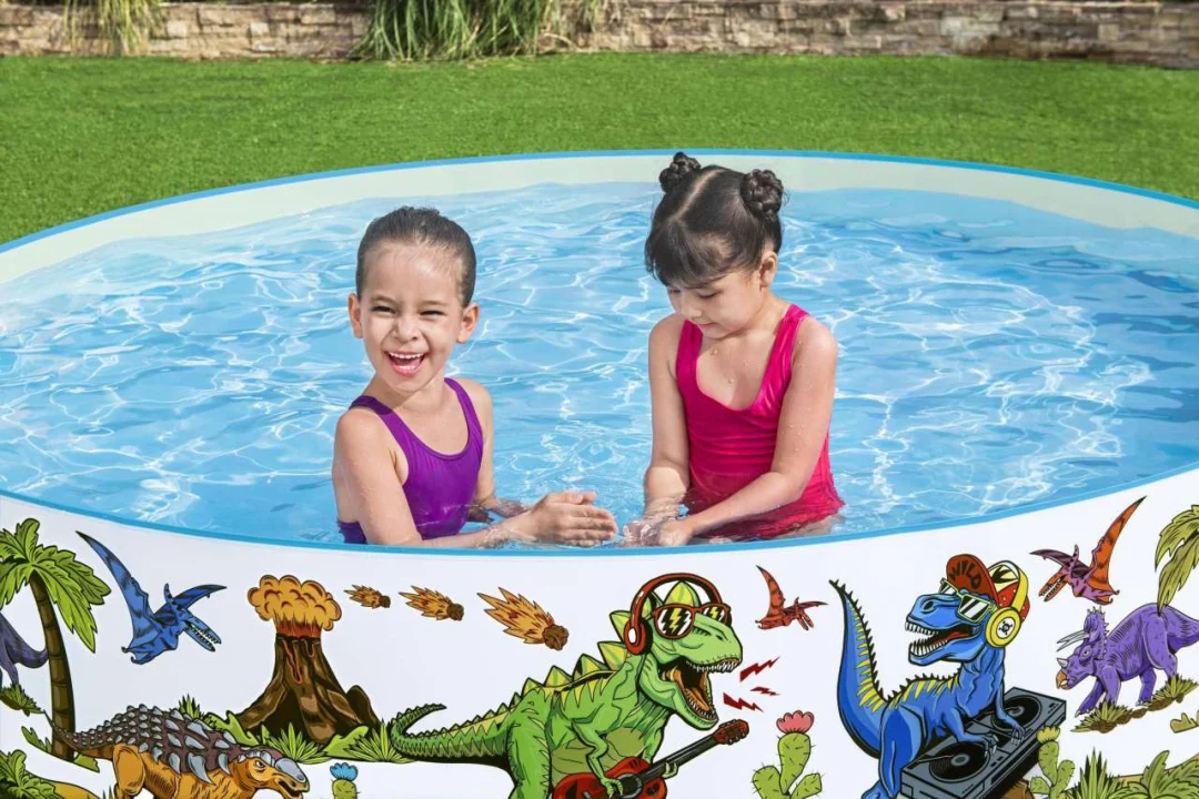 Proširivi bazen s dinosaurima za djecu 3+ BESTWAY 244x46 cm vinil + PVC_2