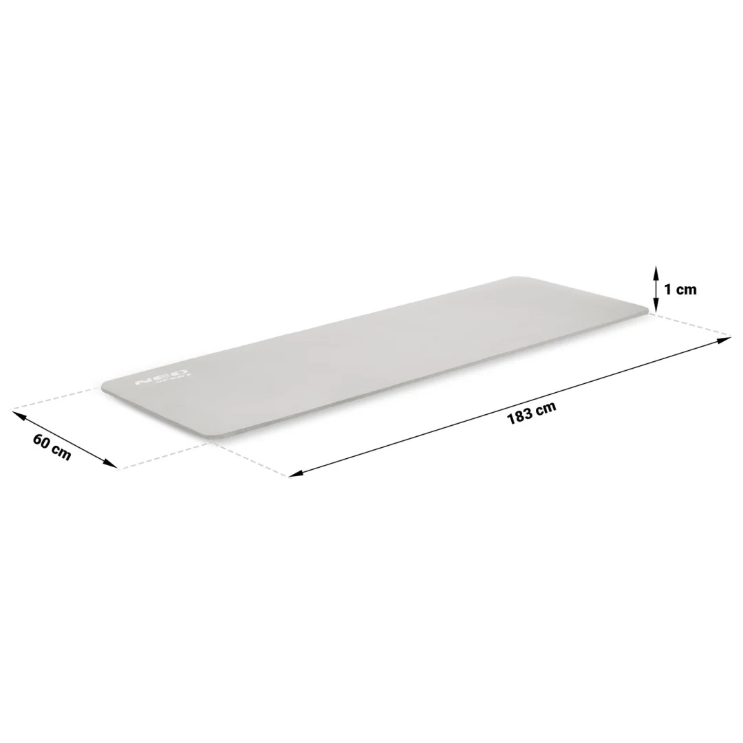 Prostirka za vježbanje Neo-Sport 183 × 60 cm, siva_10