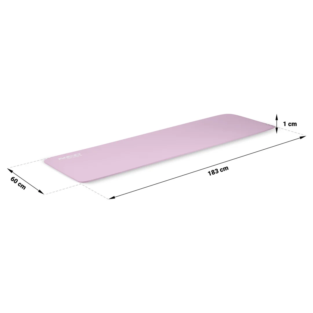 Prostirka za vježbanje Neo-Sport 183 × 60 × 1 cm, ljubičasta_11