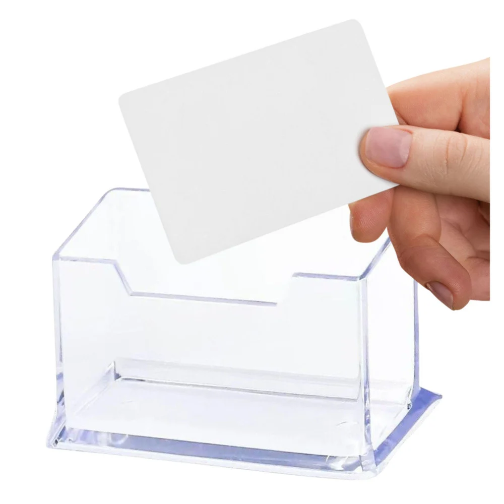 Prozirni plastični držač za posjetnice 11 cm_2