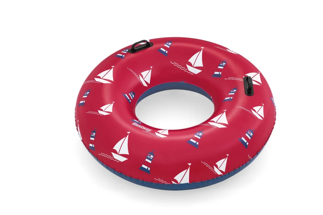 Prsten za plivanje Ships crveni BESTWAY 119 cm vinil + 2 ručke, crna_3
