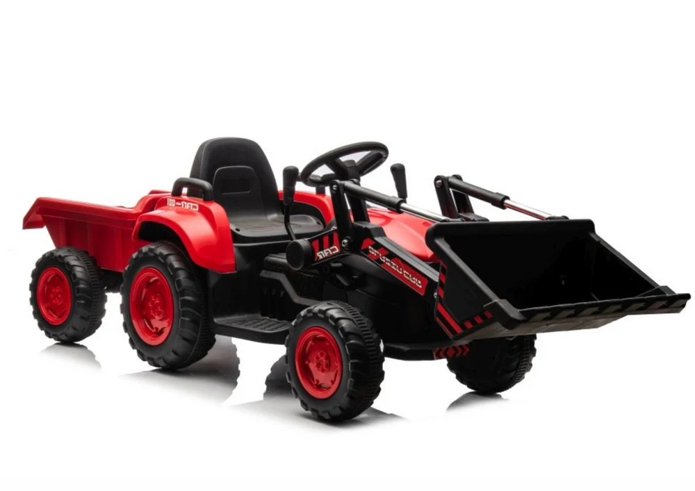 Punjivi traktor s kantom BW-X002A Crveni auto na akumulator_1