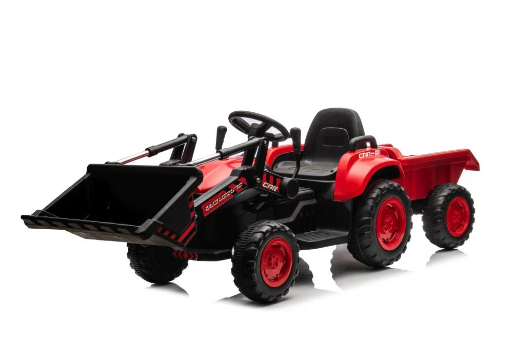Punjivi traktor s kantom BW-X002A Crveni auto na akumulator_12