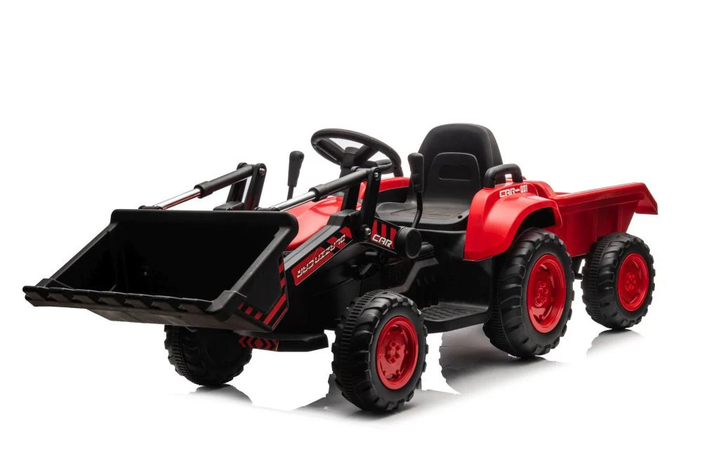 Punjivi traktor s kantom BW-X002A Crveni auto na akumulator_13