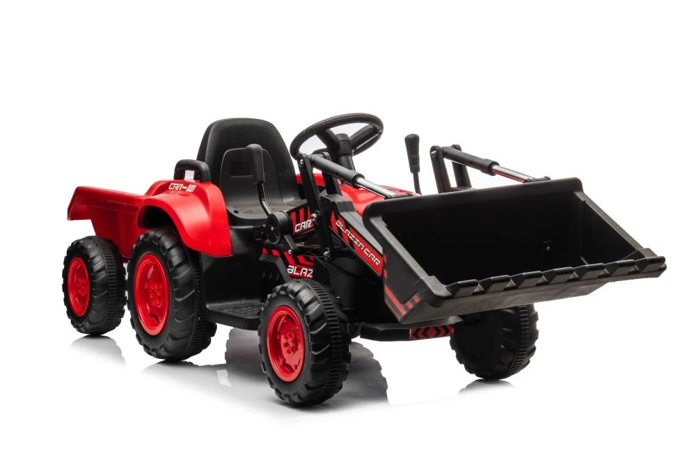 Punjivi traktor s kantom BW-X002A Crveni auto na akumulator_8