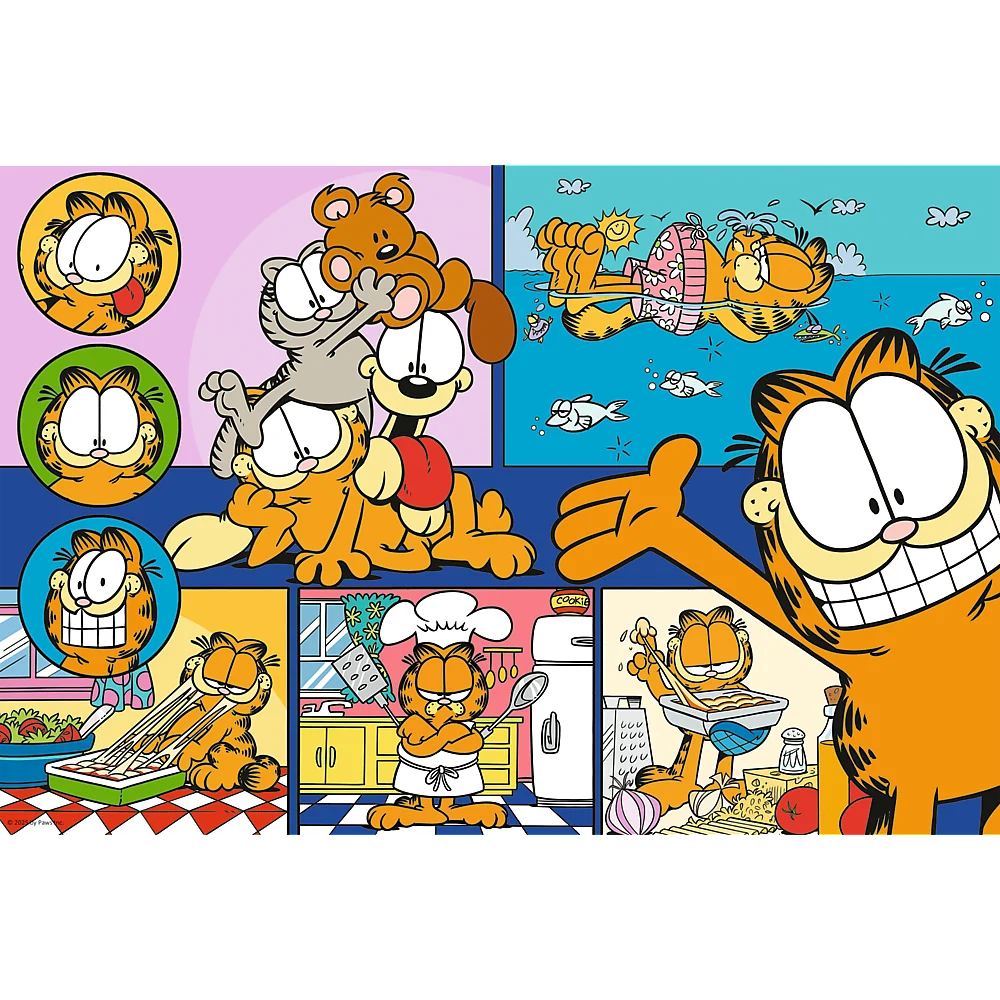 Puzzle - 100 - Lazy Garfield Trefl 16521_2