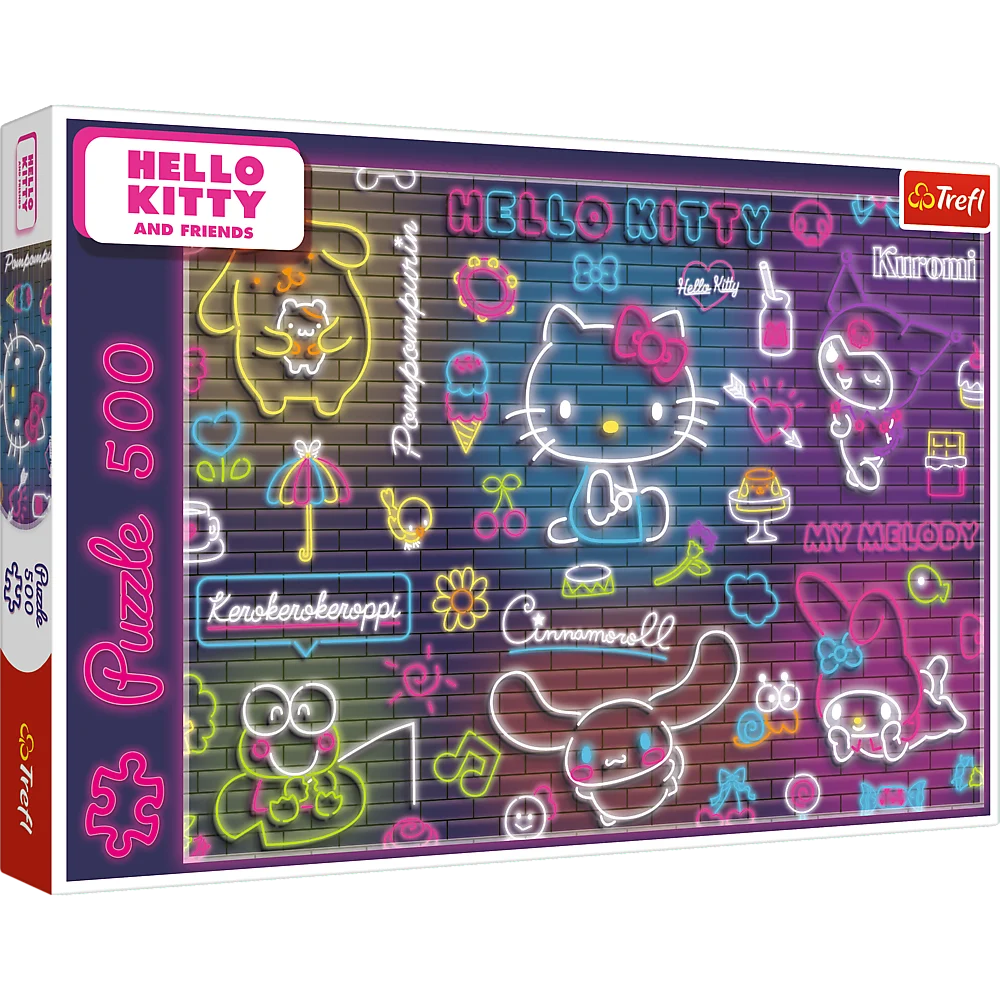 Puzzle - 500 - Neon Hello Kitty Trefl 37523_2