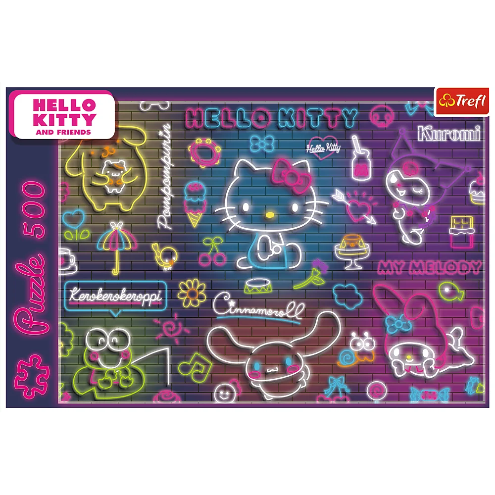 Puzzle - 500 - Neon Hello Kitty Trefl 37523_4