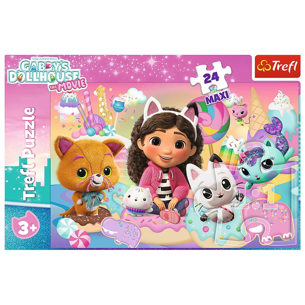 Puzzle – 24 Maxi – Gabby's Cat World – Trefl 14381_3