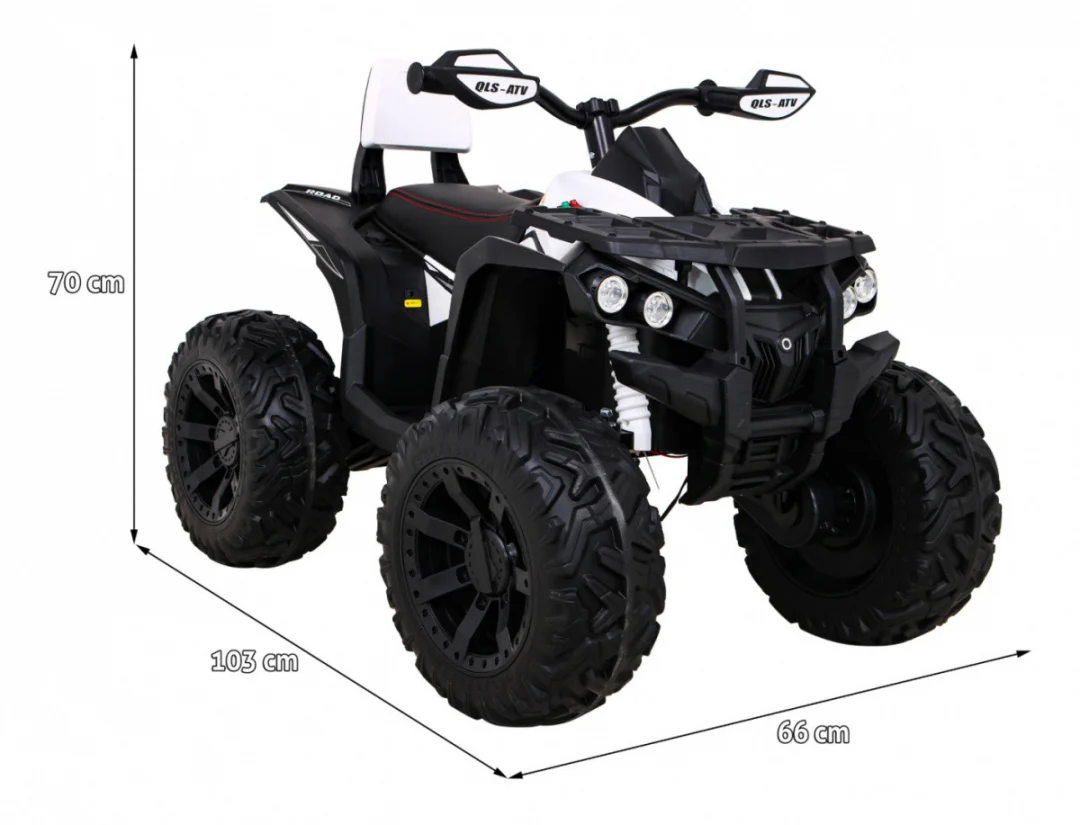Quad ATV Power na akumulator, bijeli quad na akumulator_2