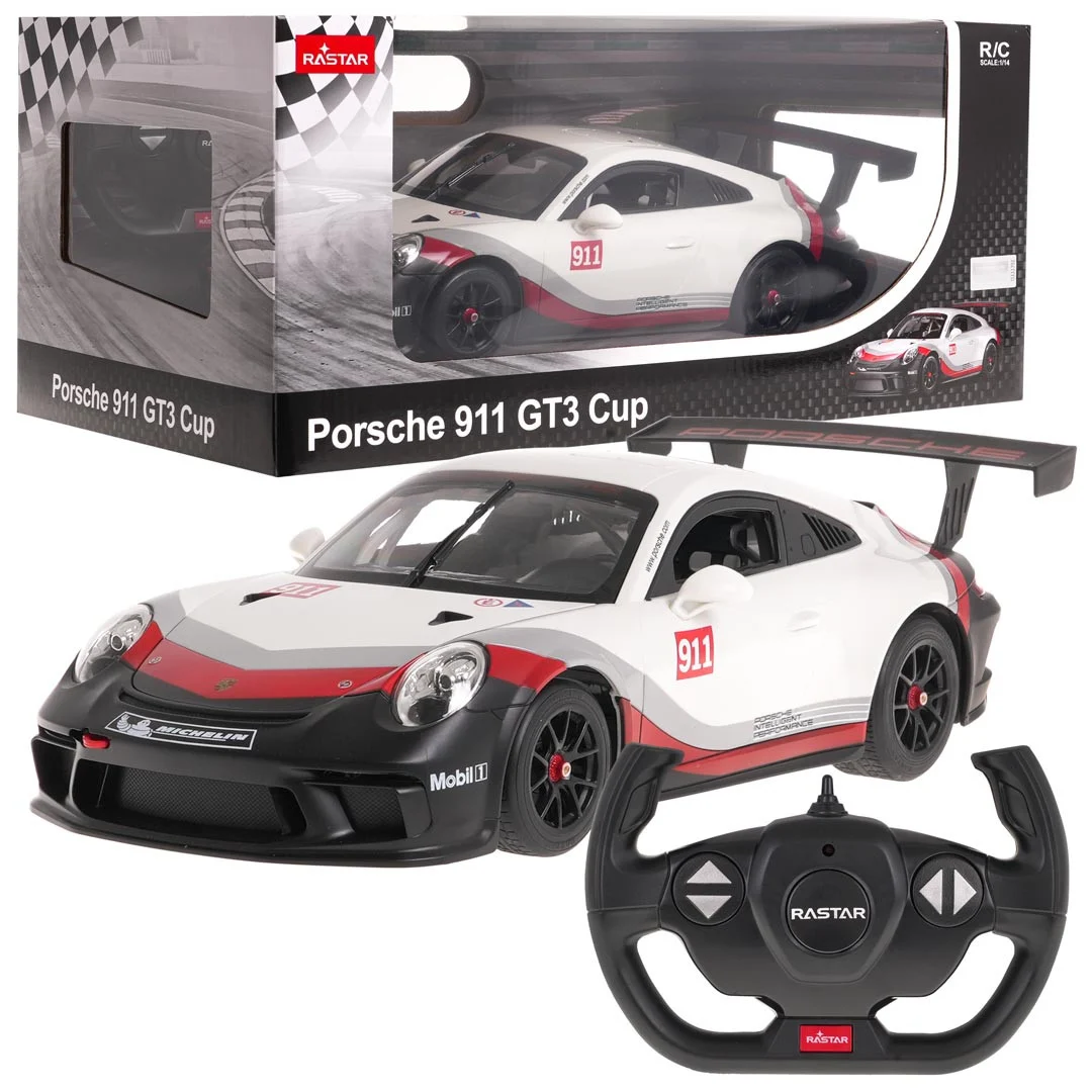 R/C 1:14 Porsche 911 GT3 CUP RASTAR, bijela_1