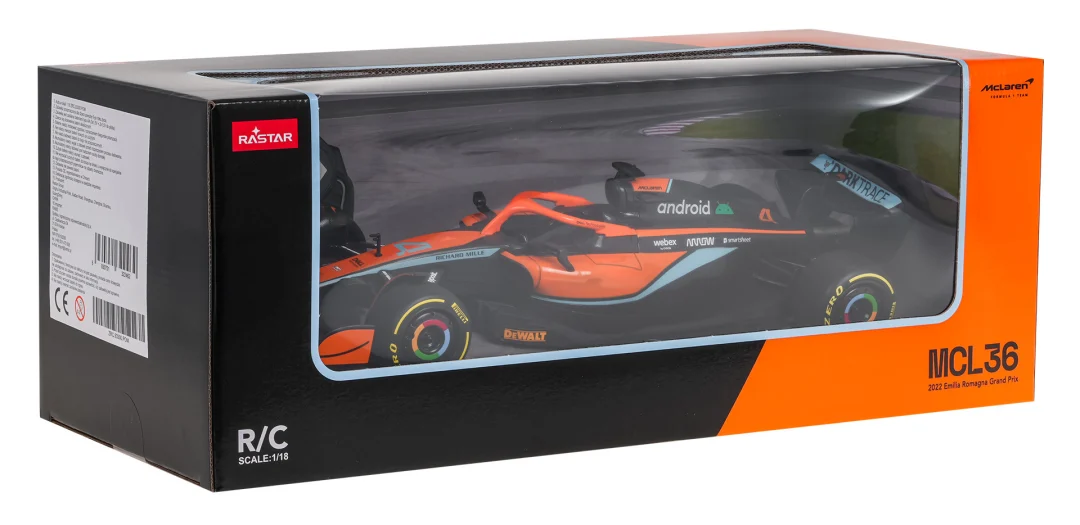 R/C auto 1:18 McLaren F1 MCL36 narančasti RASTAR_20