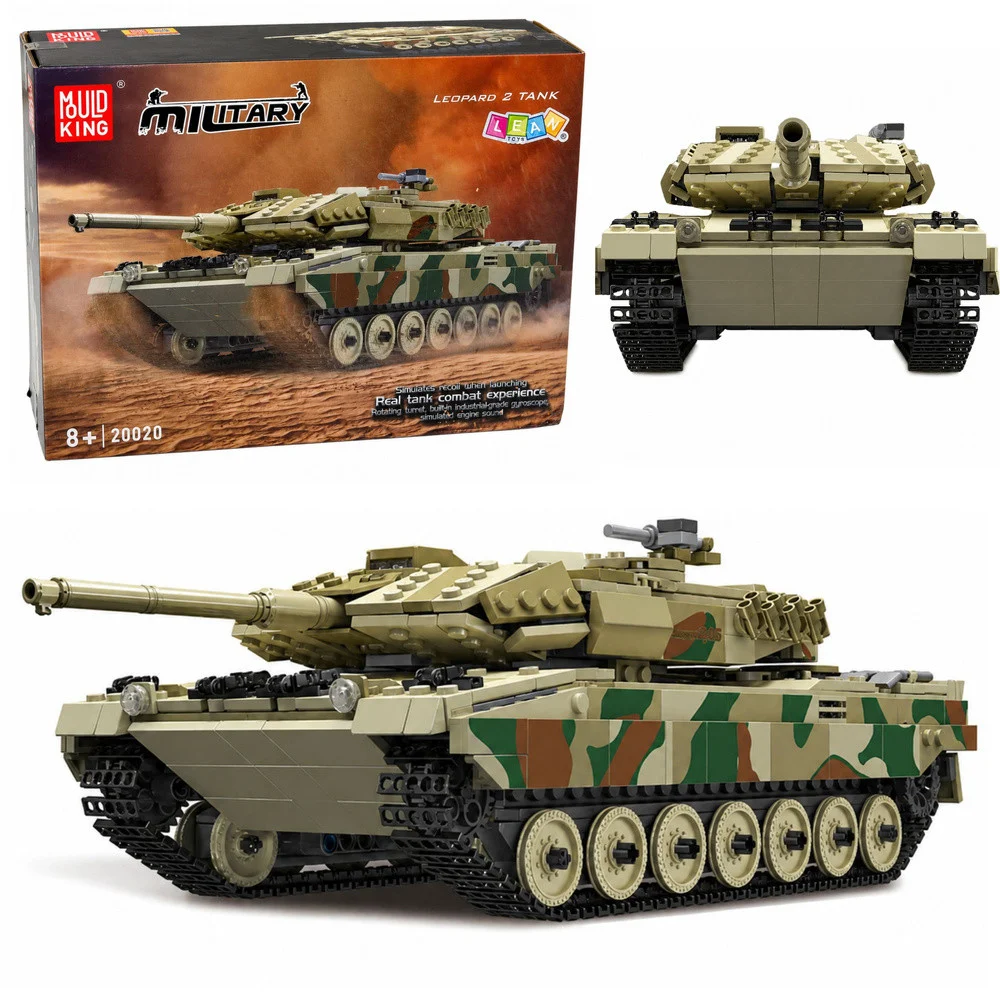 RC građevinske kocke vojni tenk Leopard, 1100 kom_1