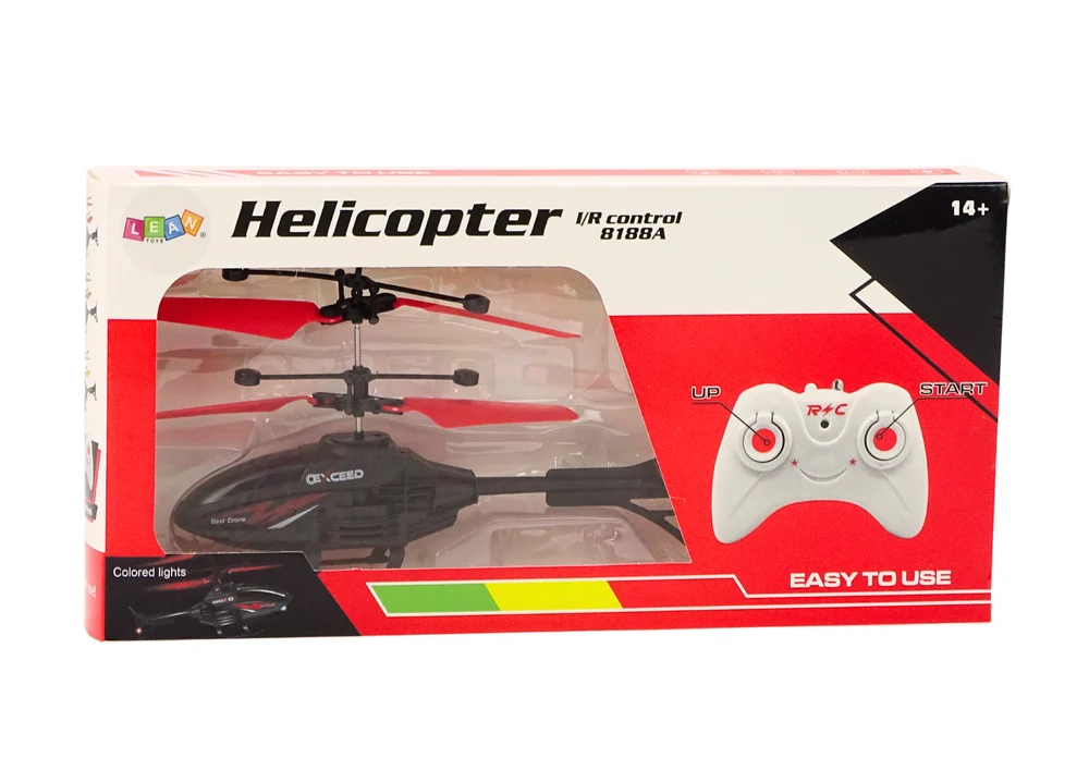 RC helikopter s žiroskopom, crveni, upravljanje rukom_4
