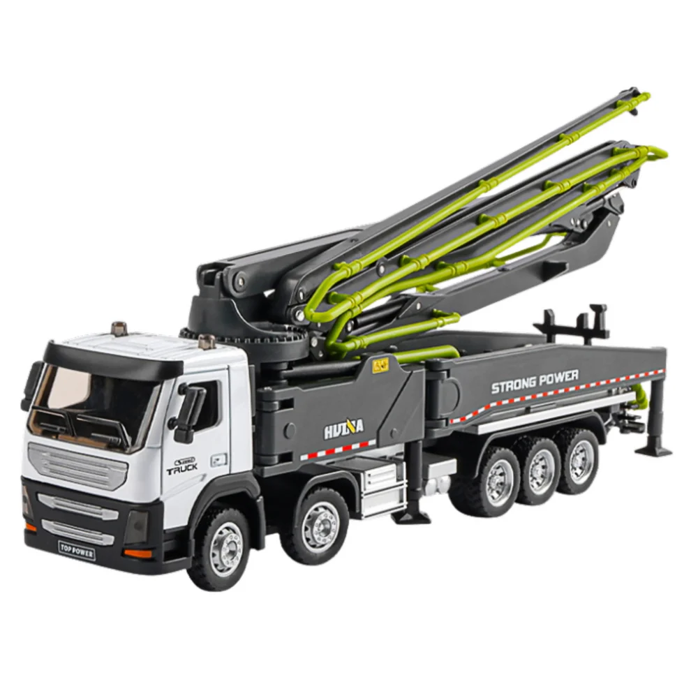 RC kamion s mješalicom za beton na daljinsko upravljanje Huina siva 1:18_2