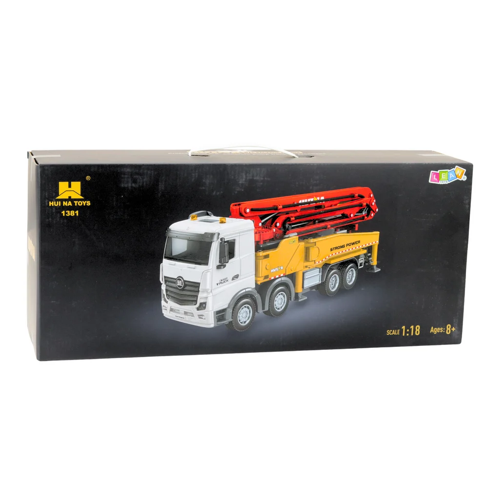 RC kamion s mješalicom za beton na daljinsko upravljanje Huina siva 1:18_4