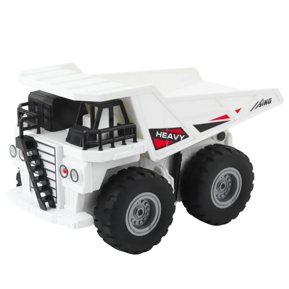 RC kamion za kiper na daljinsko upravljanje sa svjetlima i zvukovima bijela boja 1:24_2