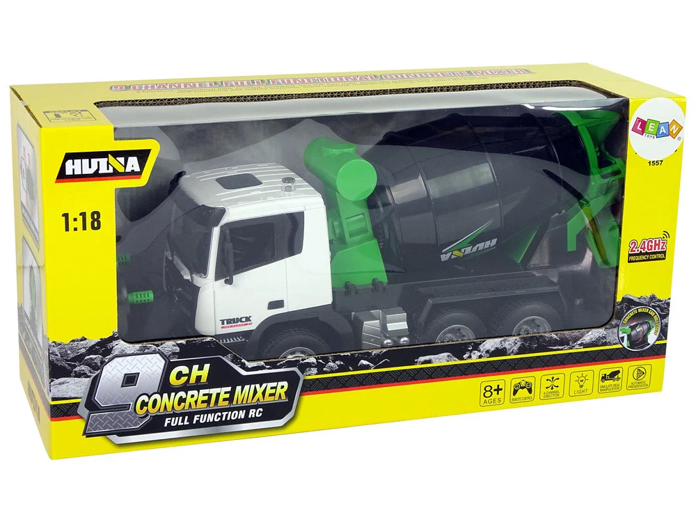 RC mješalica za beton Huina 1:18 crna 2,4G_7