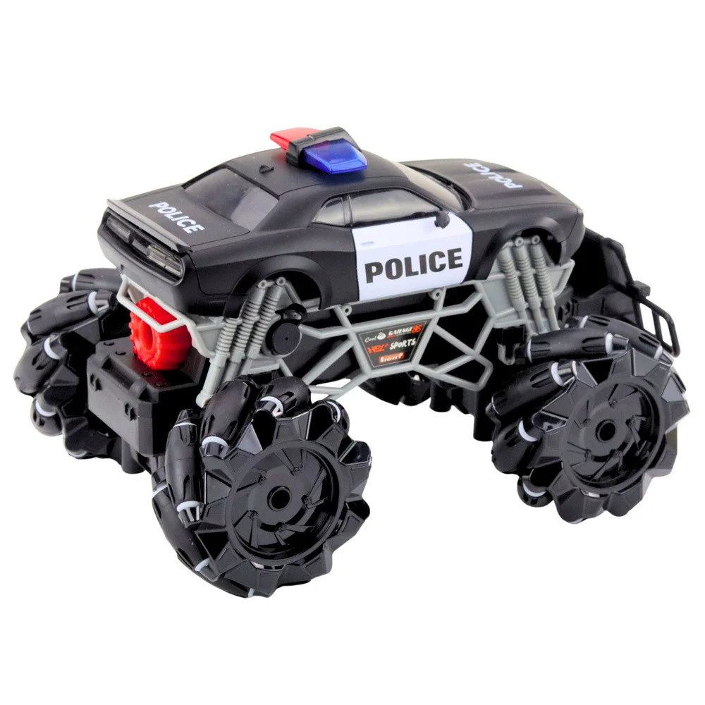 RC policijski terenski automobil sa svjetlima i efektom dima 1:16_3
