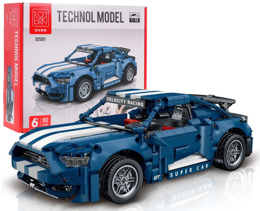 RC set kockica: plavi sportski automobil Super Racing 1:16, 952 dijela_1