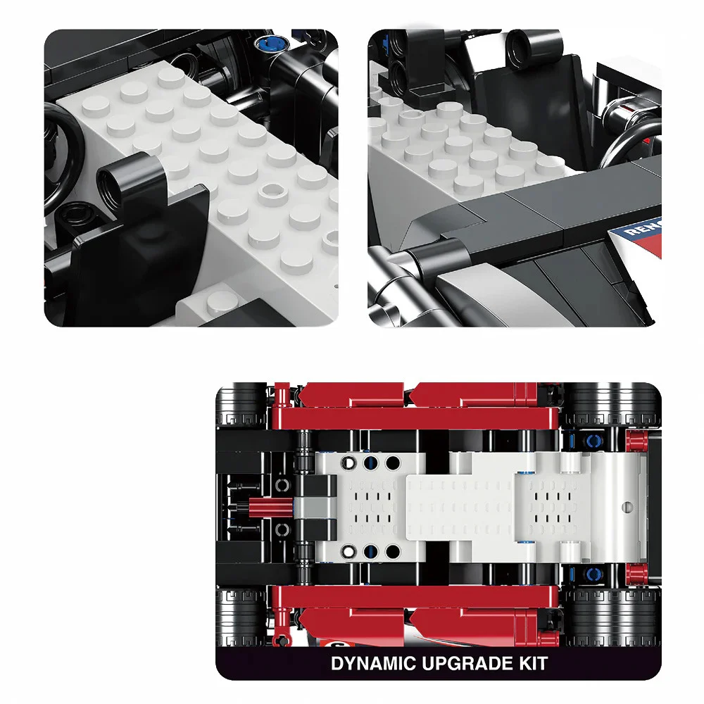 RC set kockica sportski automobil crni 585 dijelova_7