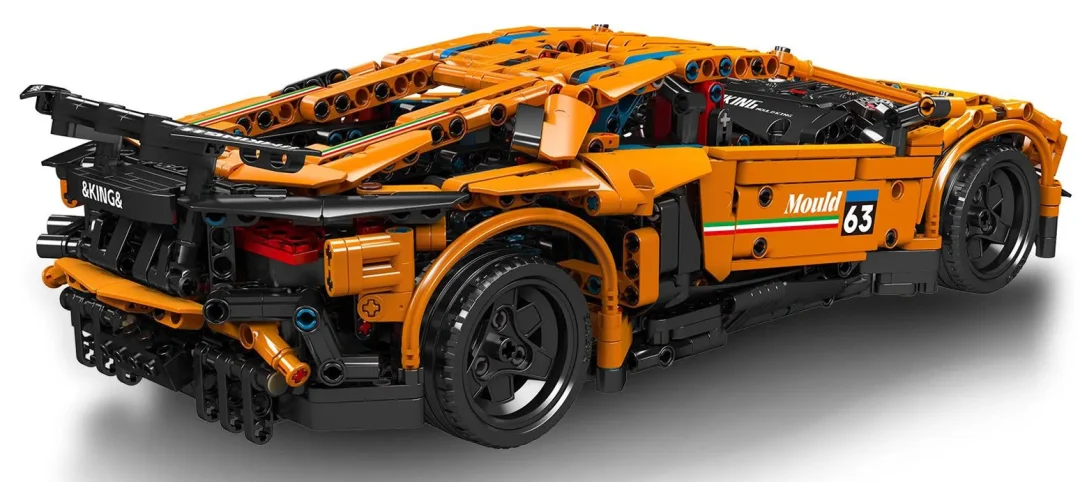RC set kockica sportski automobil narančasti 1:12 1488 dijelova_3