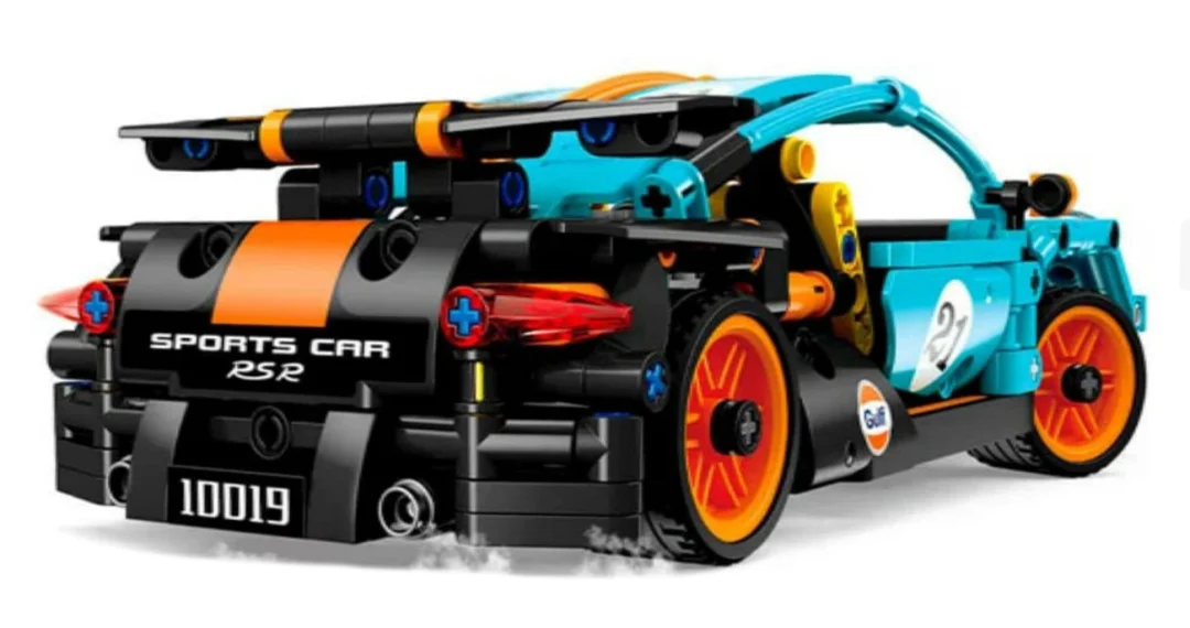 RC set kockica sportski automobil plavo-narančasti 534 dijela_2
