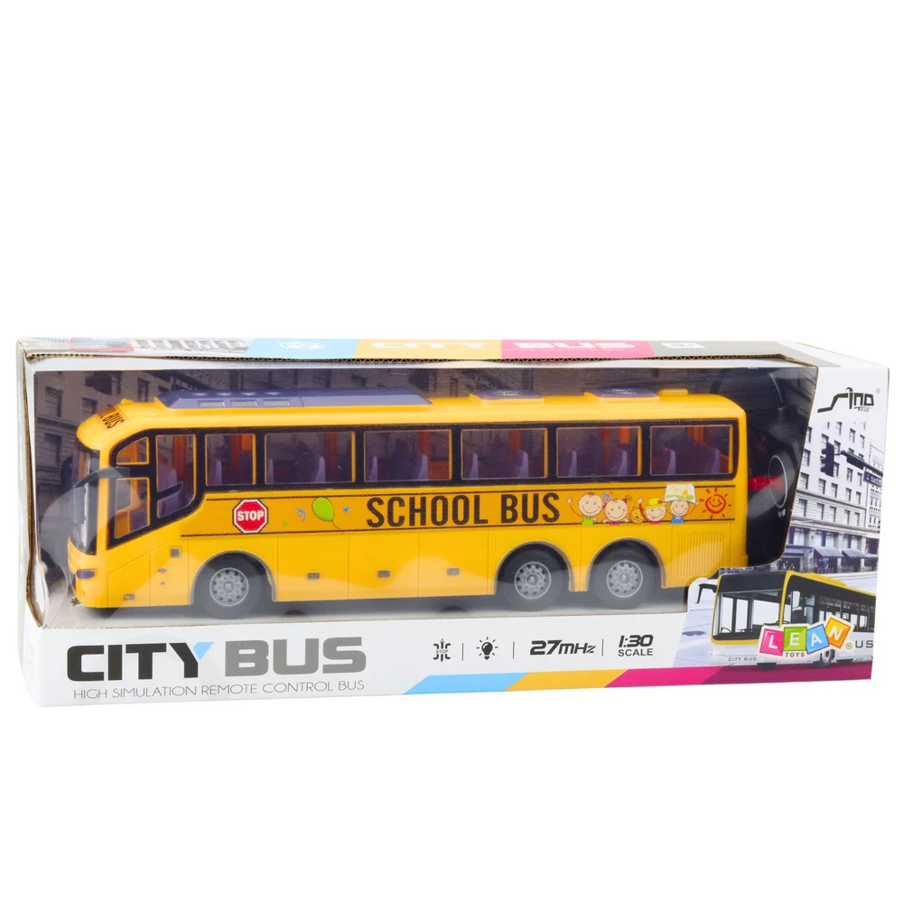 RC školski autobus 1:30 sa svjetlima na daljinsko upravljanje, žuta_5