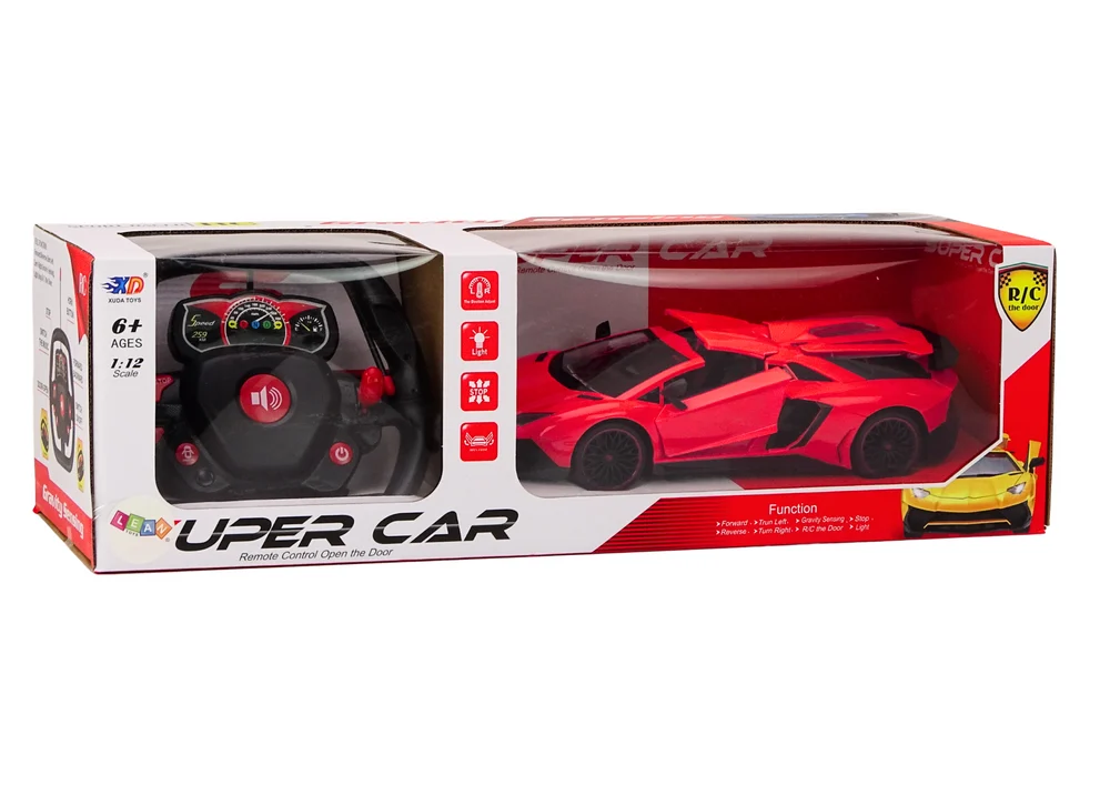 RC sportski auto 1:12 s otvorenim vratima, crveni_4